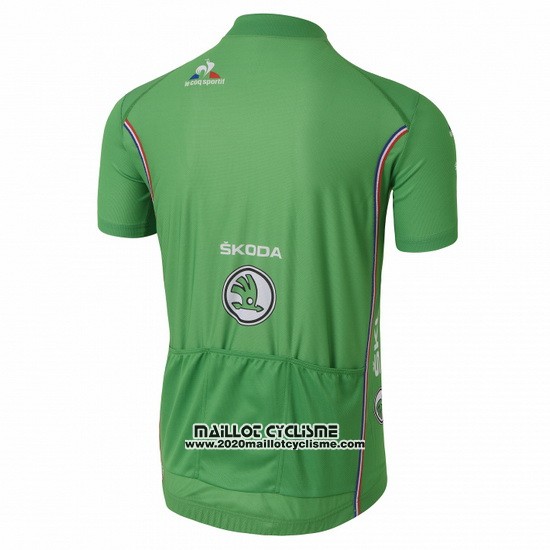 2016 Maillot Ciclismo Tour de France Vert Manches Courtes et Cuissard